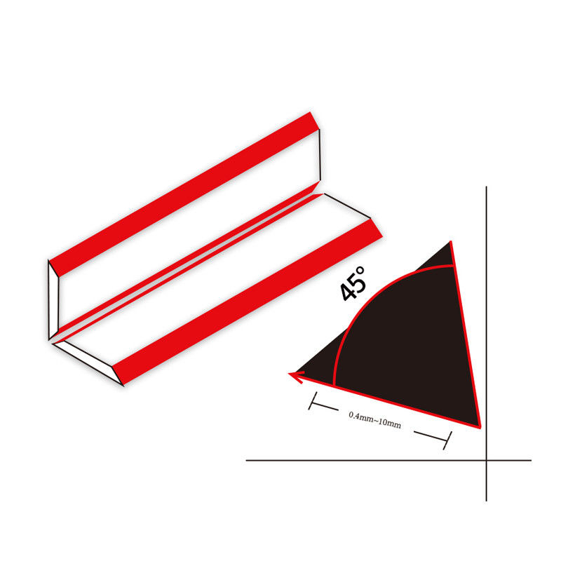 چاقوی چیمفرینگ Carbide Tool Acrylic Polishing Machine Plexiglass Cutting Tools Trimmer 45 درجه برای اکریلیک