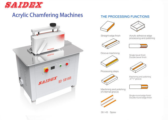 2.5kw 10A ماشین تراش آکریلیک الکتریکی طول 1000mm 250kg ماشین کوچک 45 درجه چرخدار گرد