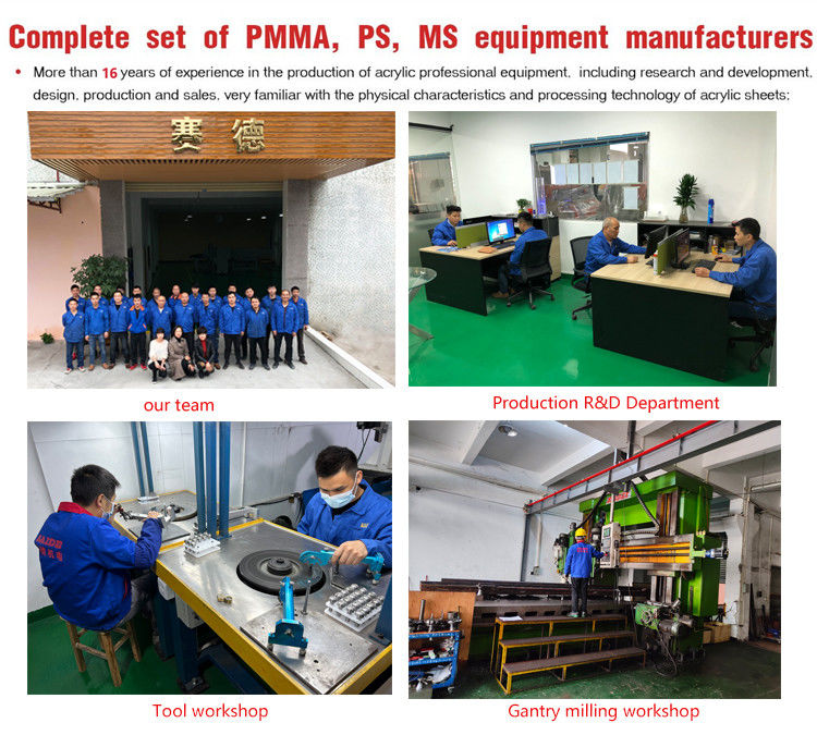 چین کارخانه فروش گرم آکریلیک پولیشینگ ماشین و Mitre 45 درجه زاویه Bevel