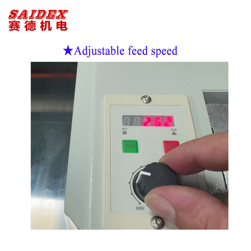 ماشین پولیش مینی P1080 می تواند ضخامت ها را تا 30 میلی متر پولیش کند و زاویه پولیش از 0 تا 60 درجه تنظیم می شود.