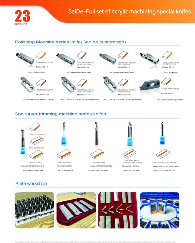 ابزار برش فرز CNC عملی برای آکریلیک صنعتی ابزار پخ زنی CNC برای آکریلیک برش با سرعت بالا
