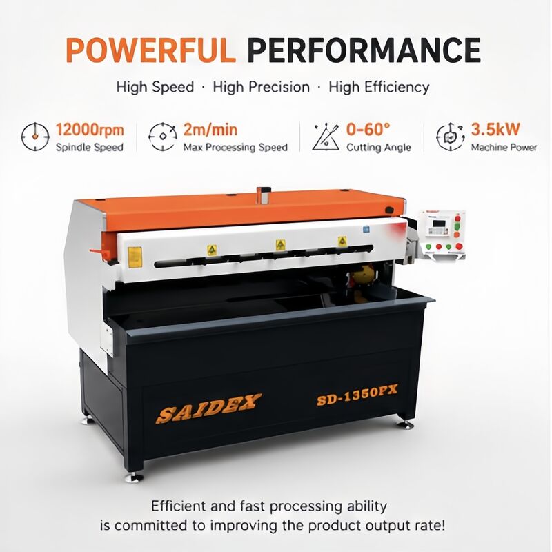 Servo Driven Acrylic Edge Polisher with 0-60 Degree Bevel and 0.03mm Accuracy for Precision Acrylic Edge Polishing Machine Work